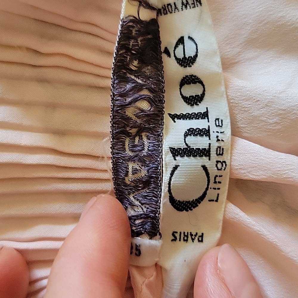 AUTHENTI-Chloé Lingerie Sleepwear/slip Dress Mini Vintage 1970s Baby Pink size L - Picture 12 of 16